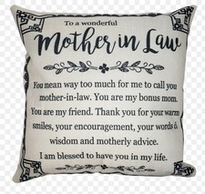 Nice Mother-in-Law Stepmother Birthday Gift to A Wonderful Mother-in-Law Body...