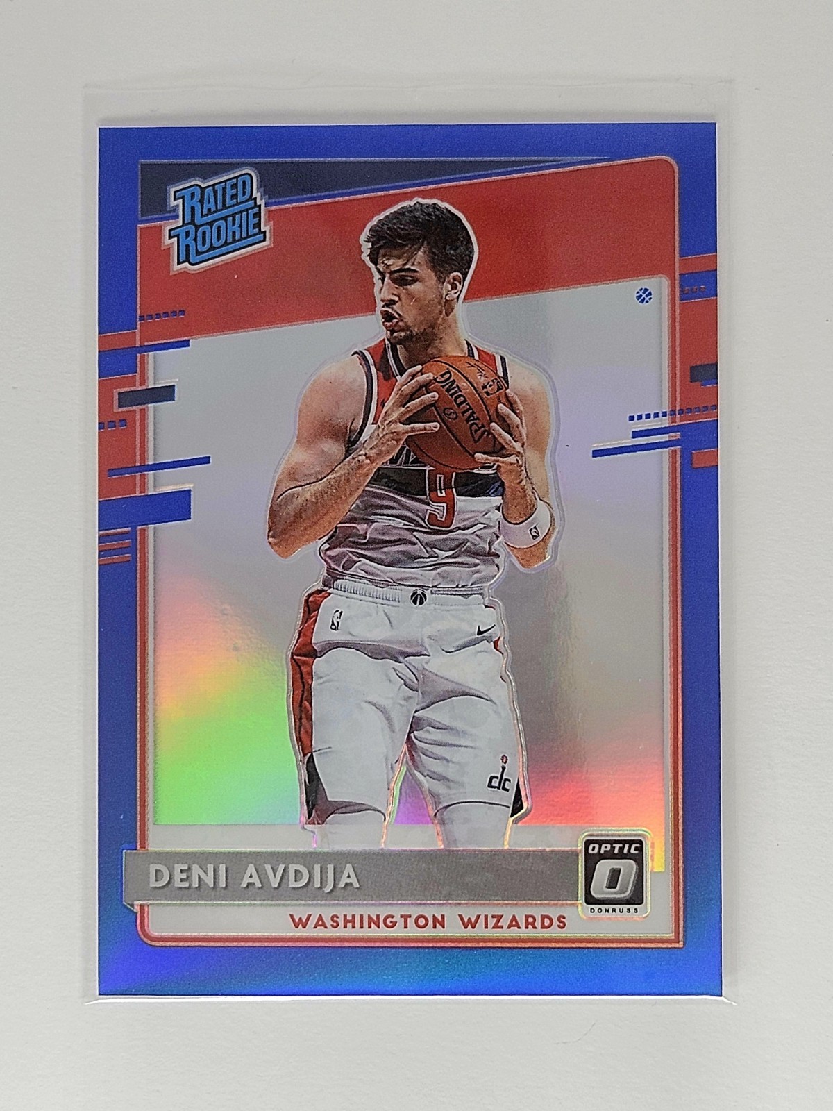2020-21 Donruss Optic | Deni Avdija - Rated Rookie Blue /59 - Blazers RC #159