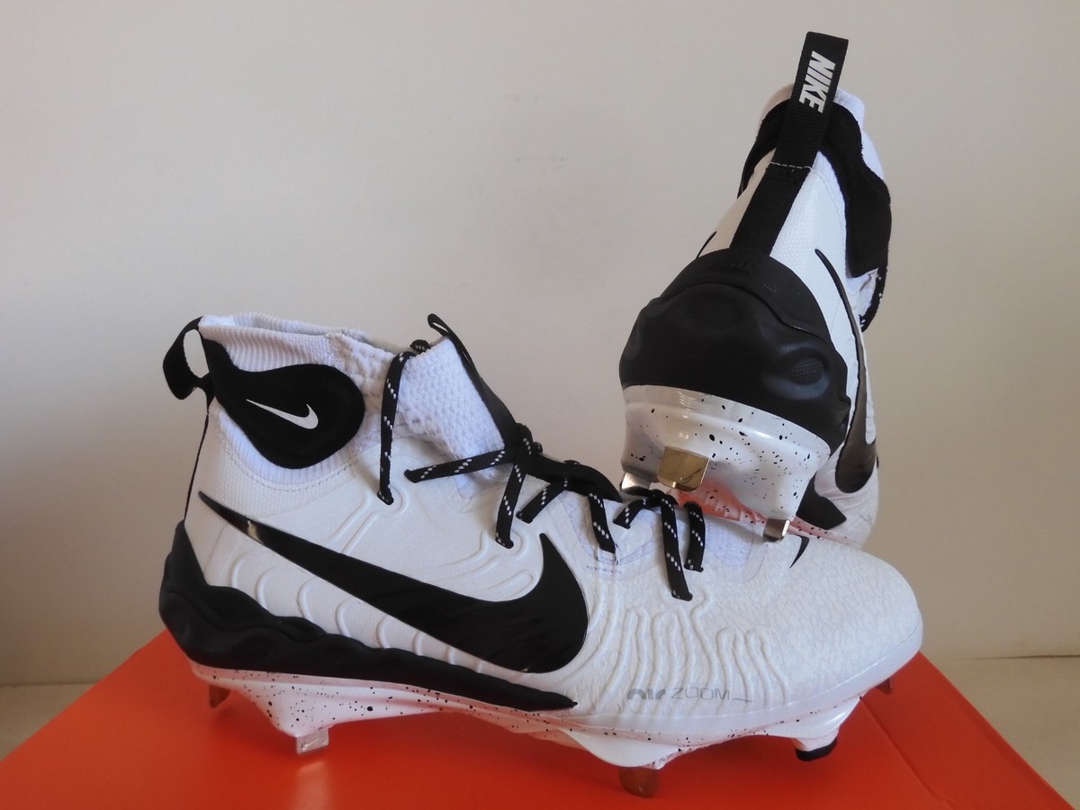Nike Alpha Huarache NXT White Black Baseball Cleats [DJ6517-107