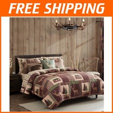 Cozy Cabin 3-Piece Bedding Set, Rustic Theme