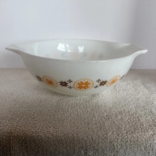 Vintage Pyrex Town & Country 4 Qt Cinderella Mixing Bowl #444 White 1963–1967