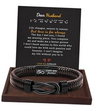 Inspirational Gifts for Men Morse 2 To My Husband - Love you forever - 7.5"