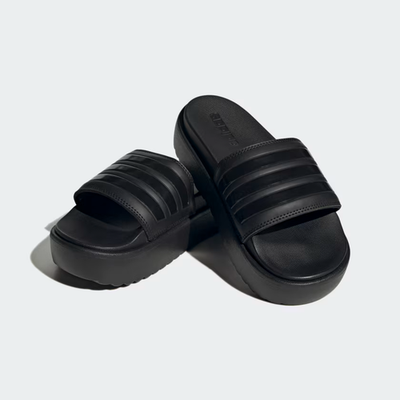 adidas Adilette Platform Slides Women's size 40.5 / 10 US Black 3