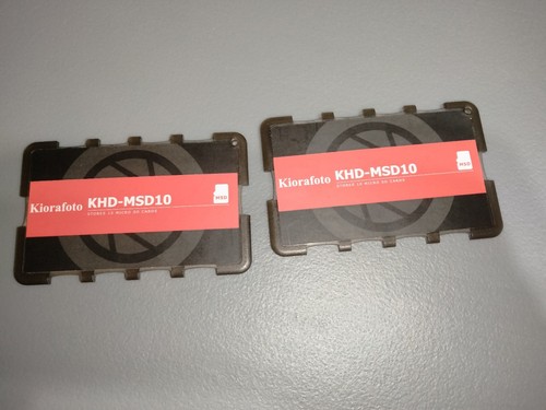 Lot Of 2 Kiorafoto KHD-MSD10A Easy Carry 10 Slots Slim Credit Card Size
