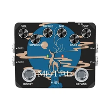 VSN Heavy Metal Muff Top Boost Distortion Guitar Effect Pedal With 80s & 90s ...