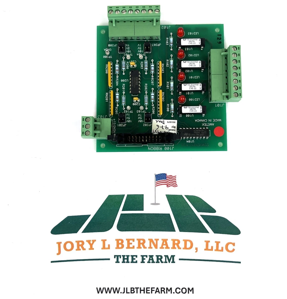 AMETEK, PLACA DE EXPANSIÓN DE E/S PANTALLA PWB, 100-0939 REV. B, ELECTRÓNICA, NUEVO Foto 4 de 4