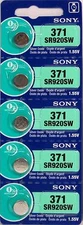 MURATA / SONY 371 370 SR920W SR920SW (5 Piece) Brand New Battery US Seller 