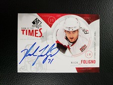 2009-10 SP Authentic Sign of the Times Autograph Nick Foligno Auto SENATORS