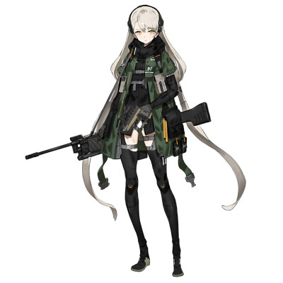 MG4 Digimind Girls Frontline Anime Weatherproof Sticker 6'' Car Decal