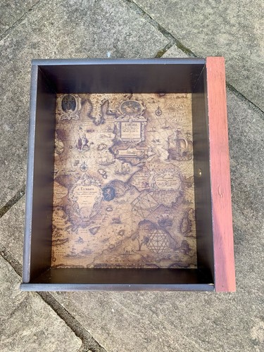 Upcycled Painted Coffee Table With Old Map Decoupage Top - Picture 10 of 10