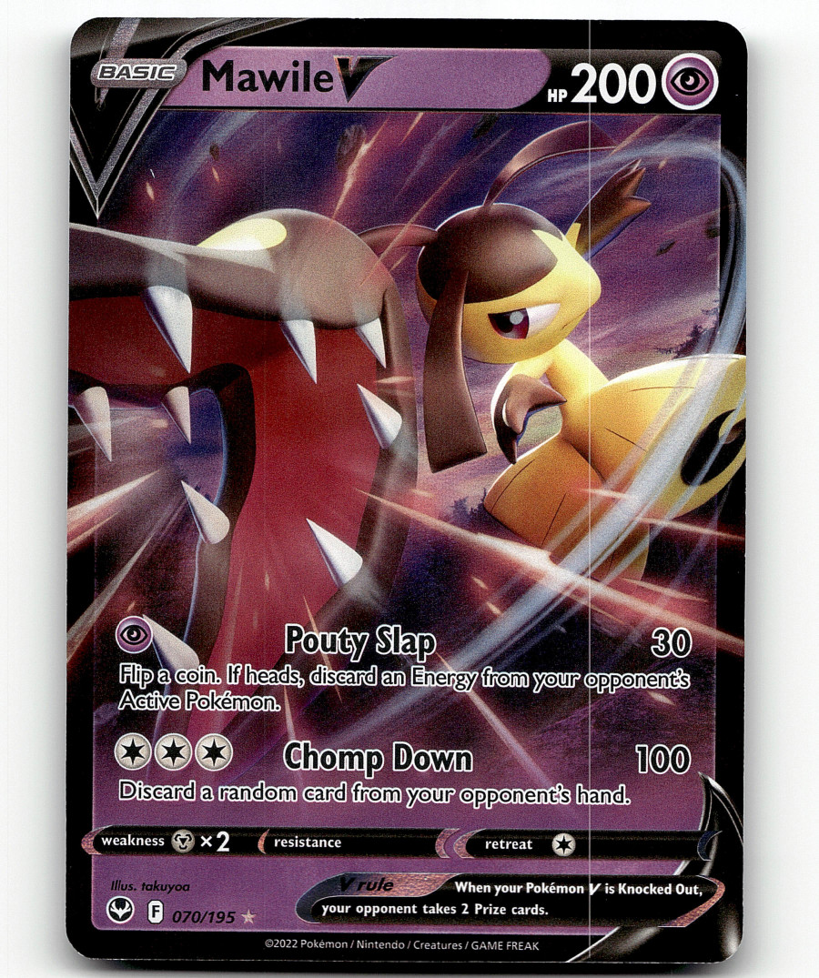 Pokemon Mawile V 70/195 Silver Tempest NM/M