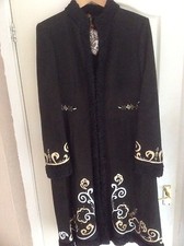 Kings & Queens Unique Black/dark Brown Sheepskin Size Uk14