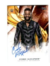 WWE Cedric Alexander 2019 Topps Undisputed Orange On Card Autograph SN 11 of 99
