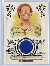 2018 Topps Allen & Ginter FSRA-CSM Claire Smith Relic Sportswriter