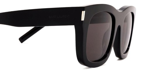 Lunettes de soleil carrées noires Saint Laurent SL 650 MONCEAU 55mm ventes exceptionnelles