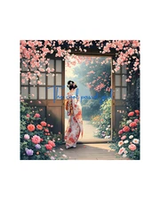 Printable wall art Beautiful young Japanese geisha maiko digital download