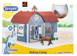 Breyer Stablemates Riding Camp Barn And Horse Playset 59212 New In