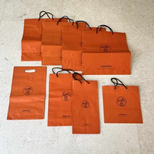 Hermes Shopping Bags Set of 8 Medium & Large Sizes