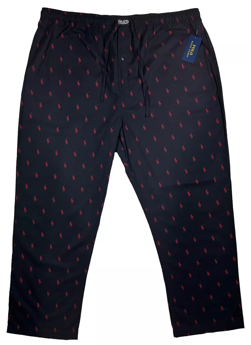 Red and black polo pajamas hot sale