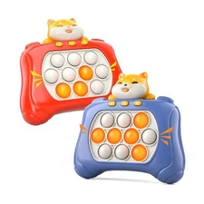 Bennol 2-Pack Light Up Fast Push Bubble Game Pop Fidget Toys for Kids 6-10 Years