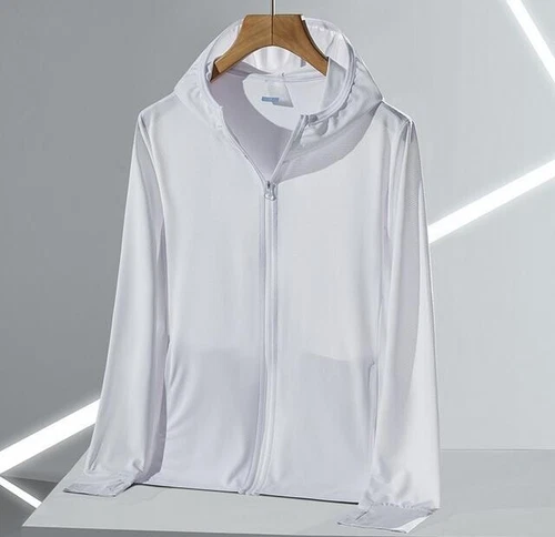 UPF50+ Eisseide Sonnenschutzkleidung für Herren Outdoor dünn atmungsaktiv UV Schutz - Bild 4 von 32