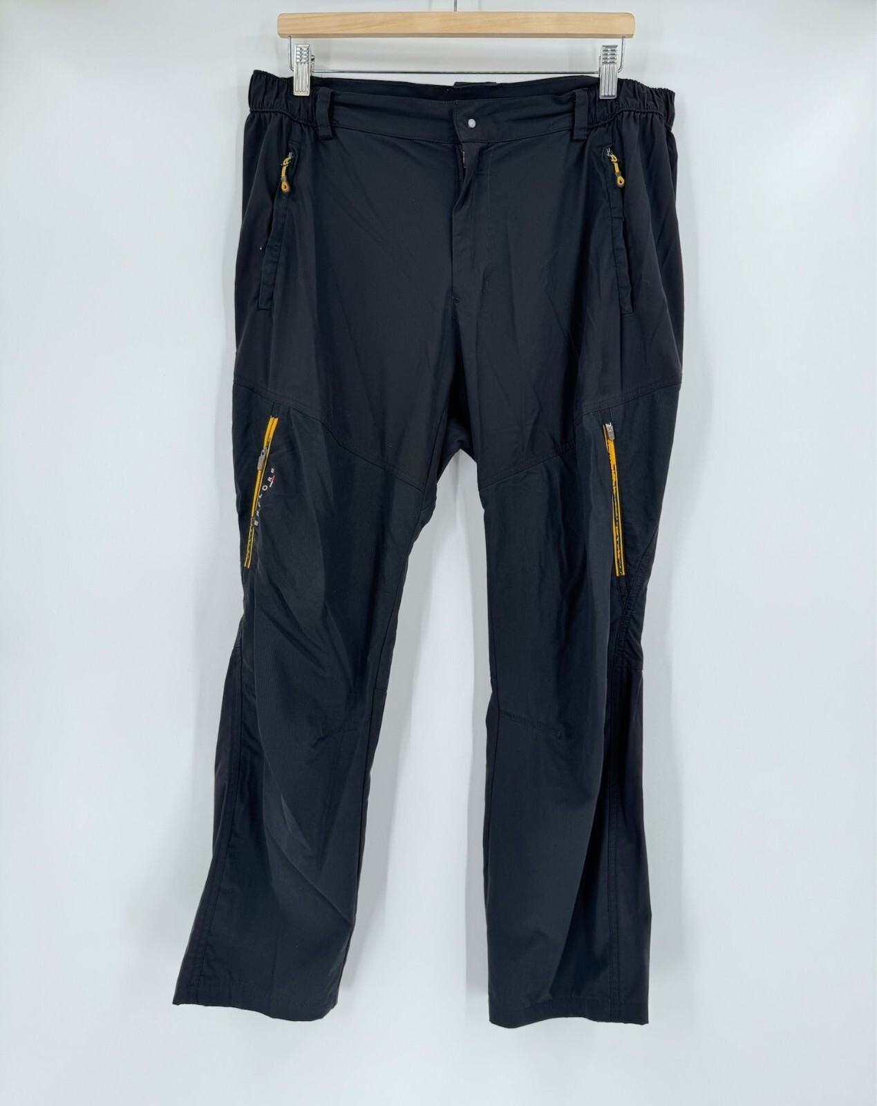 Pantalone a vento sportivo Salomon donna nero zip tasche gamba dritta taglia 3XL