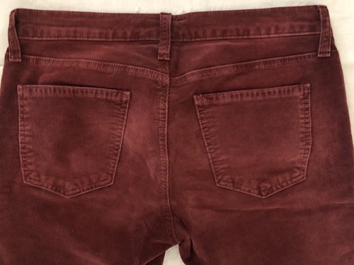 Current Elliot The Stilleto Cords Corduroy Jean Ankle Style Pinot Noir sz 28 - Picture 4 of 5