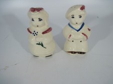 Vintage Shawnee Potter Dutch Boy & Girl Salt & Pepper Shakers 3 1/2?