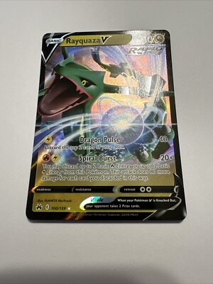 Pokémon TCG Rayquaza V Crown Zenith 100/159 Holo Ultra Rare