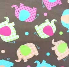 elephants jungle fun fabric length 21 x 14 inch 1pc