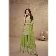 Salwar Kameez Designer Beautiful Pakistani Suit Indian Women Palazzo Dress
