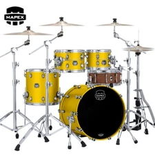 Mapex Saturn Evolution Fusion 4-Piece Birch Shell Pack Tuscan Yellow