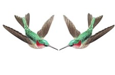 temporary tattoo - Set of two wrist size Hummingbird  approx. 1.5" each 