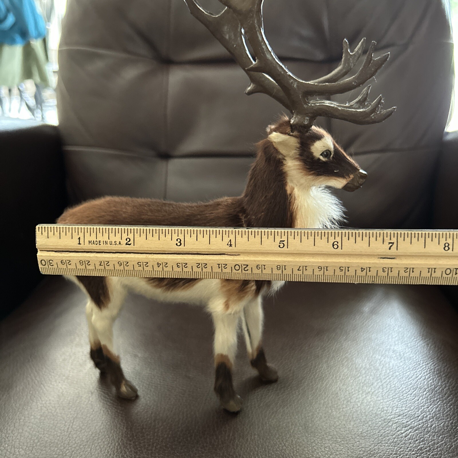 Authentic Byers Choice Reindeer / Caribou Fur Body Extra Large Antlers