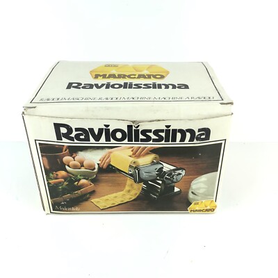 Marcato Raviolissima Ravioli Maker Machine Attachment Cutter Manual Vintage HG5