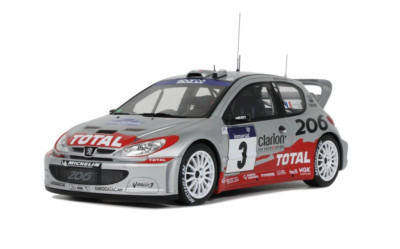 Peugeot 206 WRC Tour de Corse 2002   NEU   Otto OT1085   1:18