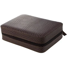 4 Watch Box Travel Case Storage, LEATHER , Brown SnakeSkin  SALE PRICE