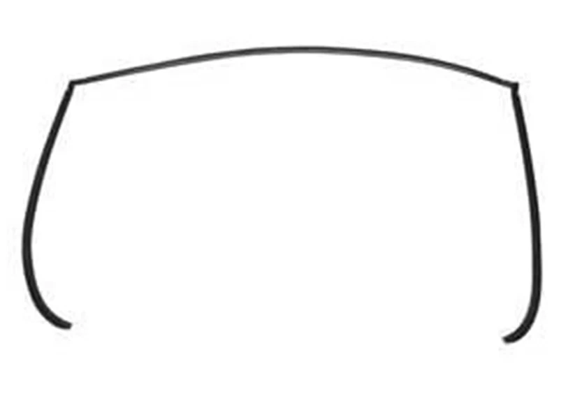 Sello de moldura superior ventana trasera para BMW E60 530i 540i 545i 550i 51317027916 Foto 2 de 4