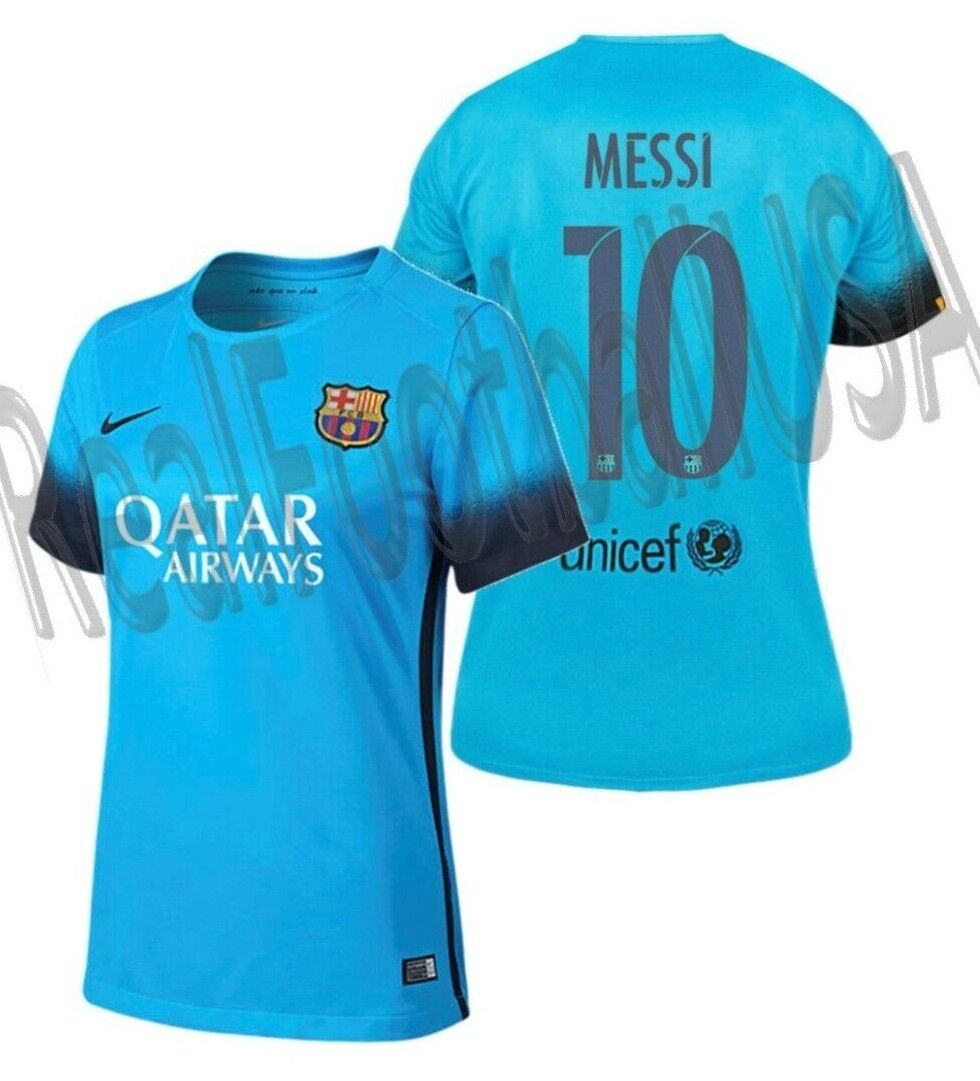 NIKE LIONEL MESSI FC BARCELONA WOMEN'S THIRD JERSEY 2015/16 NIKE LIONEL MESSI FC BARCELONA WOMEN'S THIRD JERSEY 2015/16