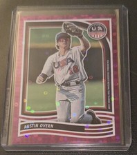 AUSTIN OVERN 2024 Panini USA Baseball Stars & Stripes H2 PURPLE  # /99