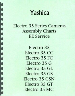 Yashica Electro 35 All Models-Assembly Charts & EE Service Repair