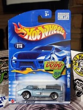 👓Hot Wheels 2002 #216🔥CORVETTE SR-2 Light Metallic Blue & Silver⭐Chrome 5-SP