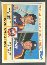Ray Knight, Joe Niekro 1983 Topps Team Leaders Checklist #441 Houston Astros