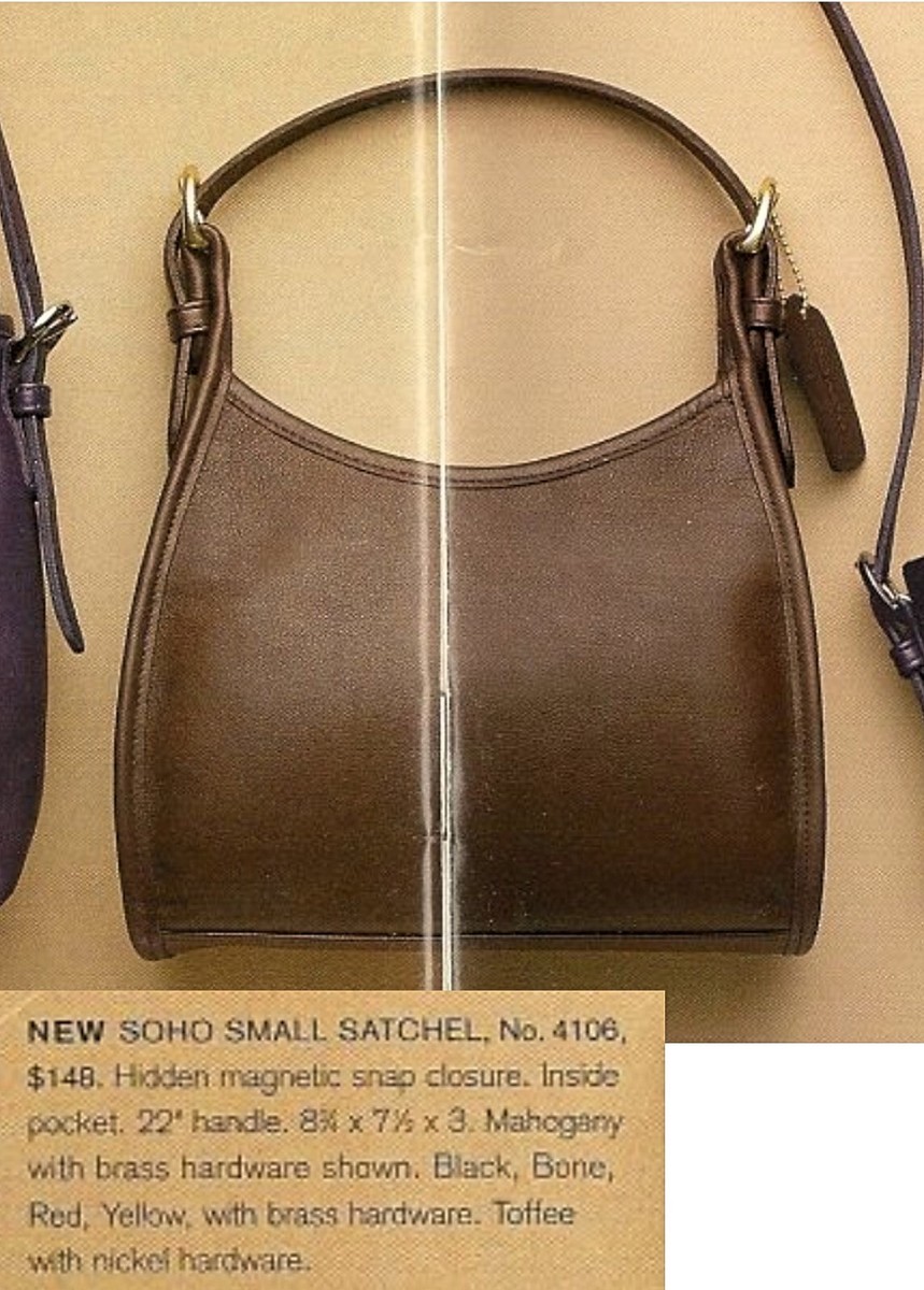 Coach Vintage - Soho Small Satchel 4106, Ergo Style, Black
