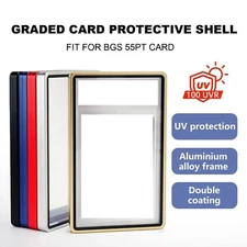 Graded Card Aluminum Slab Guard Box Bumper Metal Protector Case for BGS 55PT