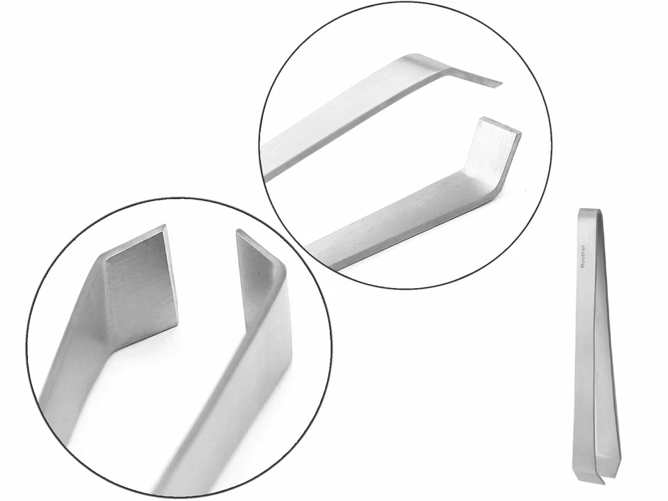Profi Edelstahl-Koch-Pinzette Grätenpinzette Grätenzange Rostfrei 11,5 cm NEU - Bild 3 von 4