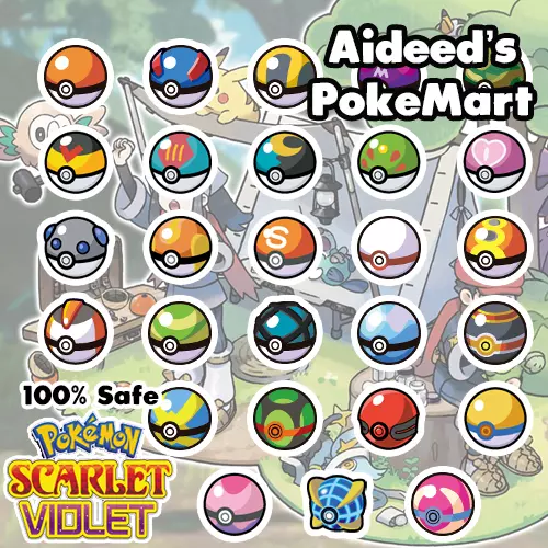 Pokemon Scarlet & Violet: todos os tipos de pokébola e onde