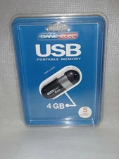 Dane Elec 4GB USB Portable Memory Thumb Drive Slide to Open NIP