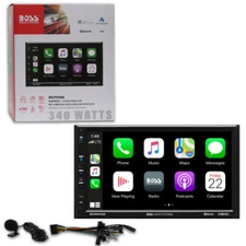 New BOSS Audio Systems BVCP9700A 2 Din Apple CarPlay Android Auto Car Stereo