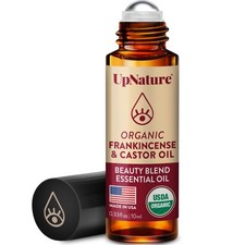 Beauty Castor Oil Roll On Eye Roller 100 Organic Frankincense and Castor Oi...